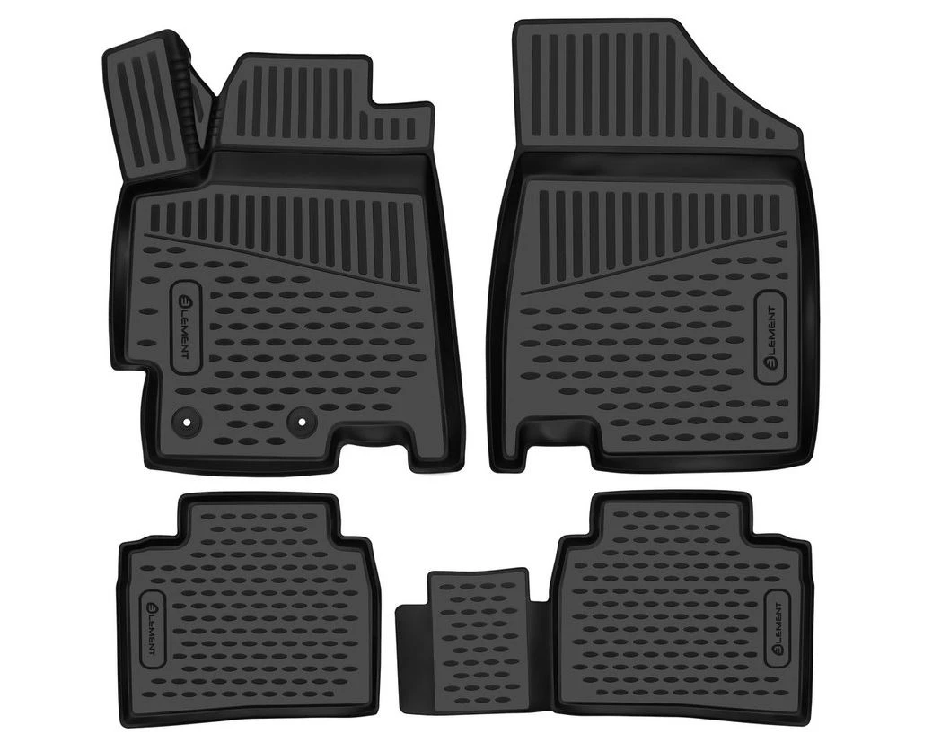 Коврики 3D в салон полиуретан 4 шт для JAC J7 I Черный
