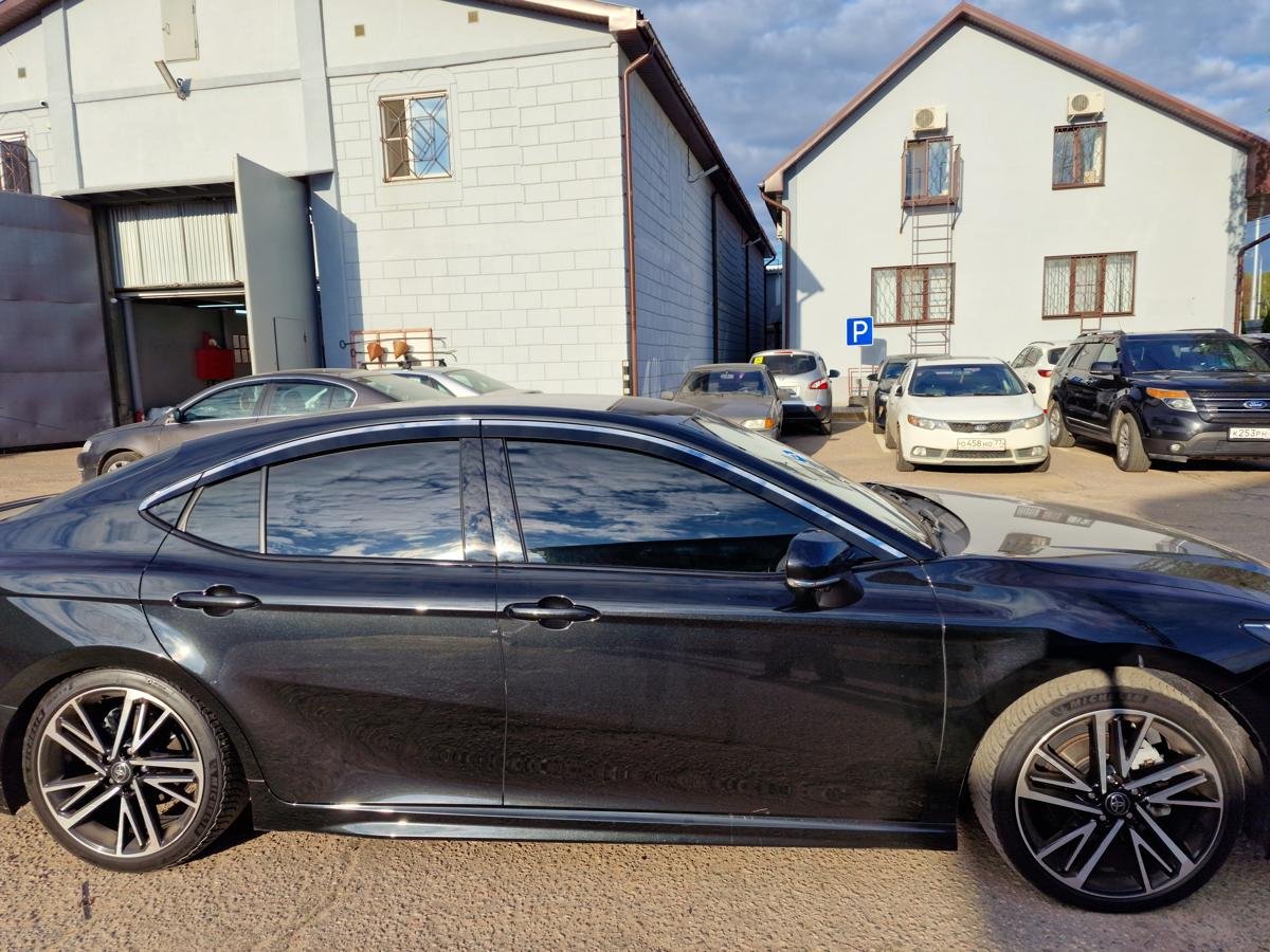 Дефлекторы окон 2D с хром накладками 6 шт. для Toyota Camry XV80 China Market