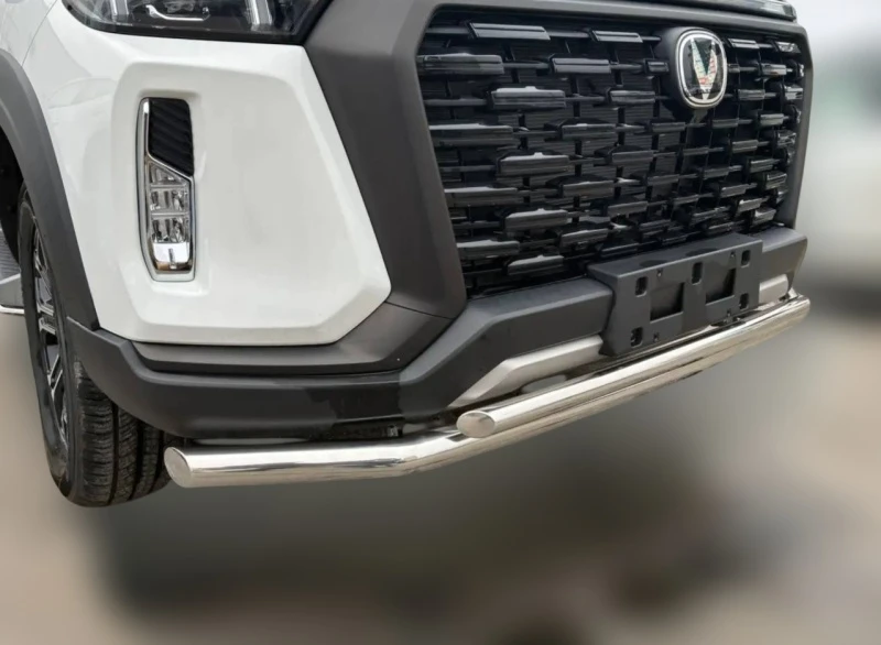 Защита переднего бампера двойная d60/42 мм для Changan HUNTER PLUS  Юко CGHTP.22.03