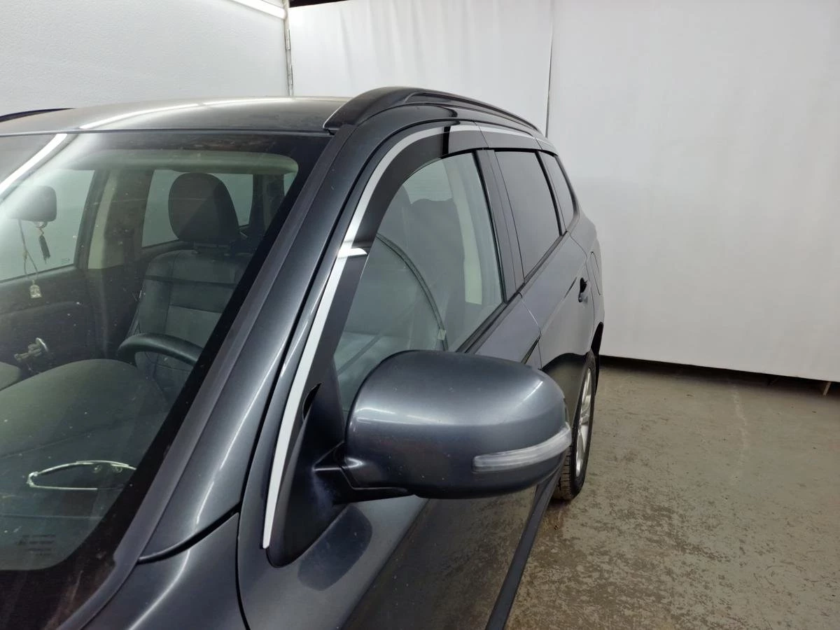 Дефлекторы окон 2D с хром накладками 6 шт. для Mitsubishi Outlander III Рестайлинг 2