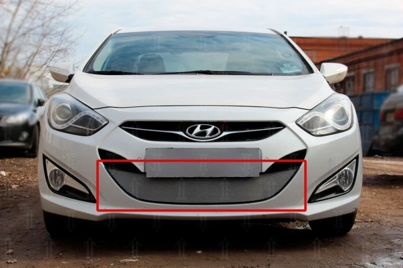 Защитная сетка радиатора для Hyundai i40 I Хром Стрелка 11 HYI40.chrome