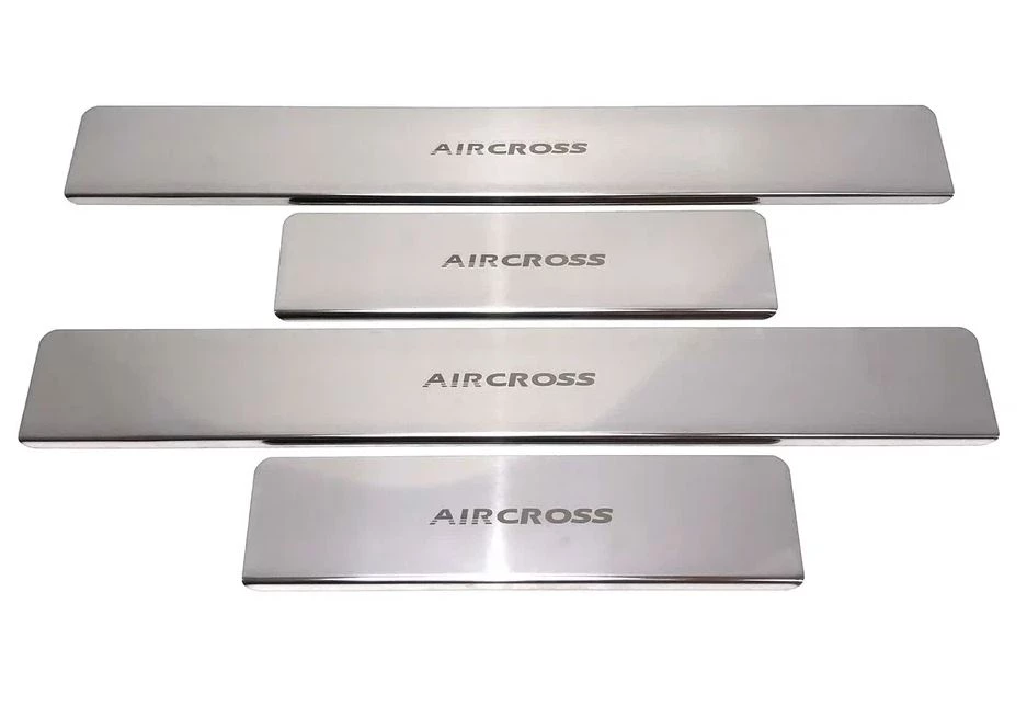 Накладки на пороги из нержавеющей стали 4шт. для Citroen C4 Aircross