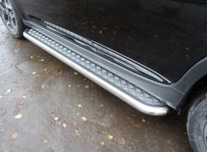 Пороги с площадкой 60,3 мм для Subaru XV II  ТСС SUBXV17-08