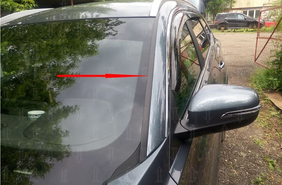 Дефлектор (водосток) лобового стекла для Chery Tiggo 8 I Рестайлинг