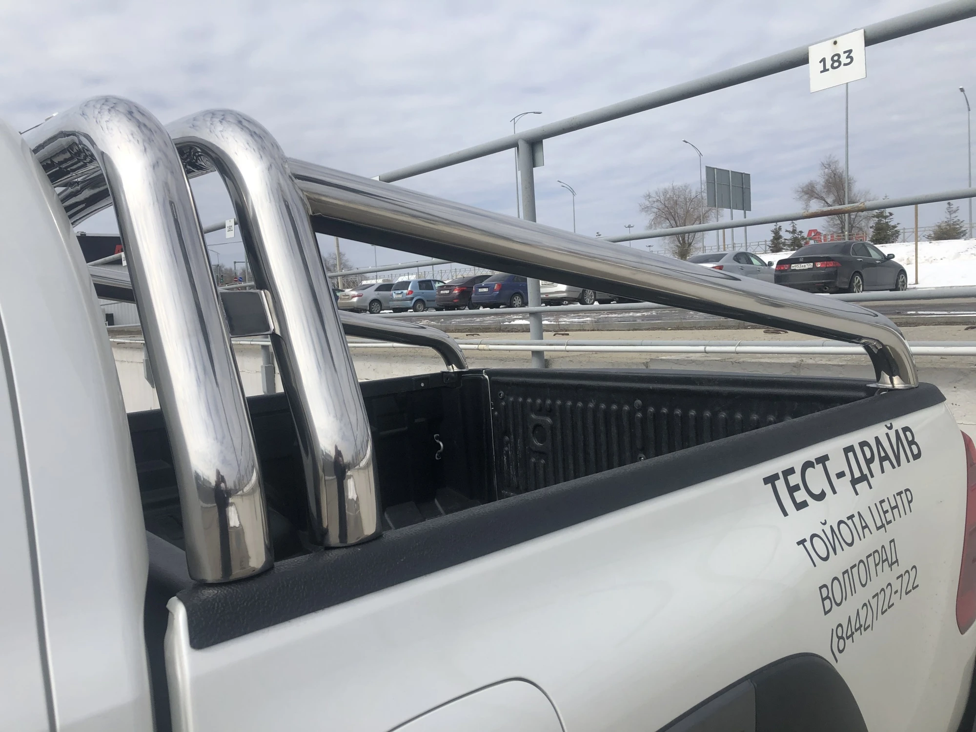 Защитная дуга двойная d76/76 мм для Toyota Hilux VIII  Юко THL.15.90-9