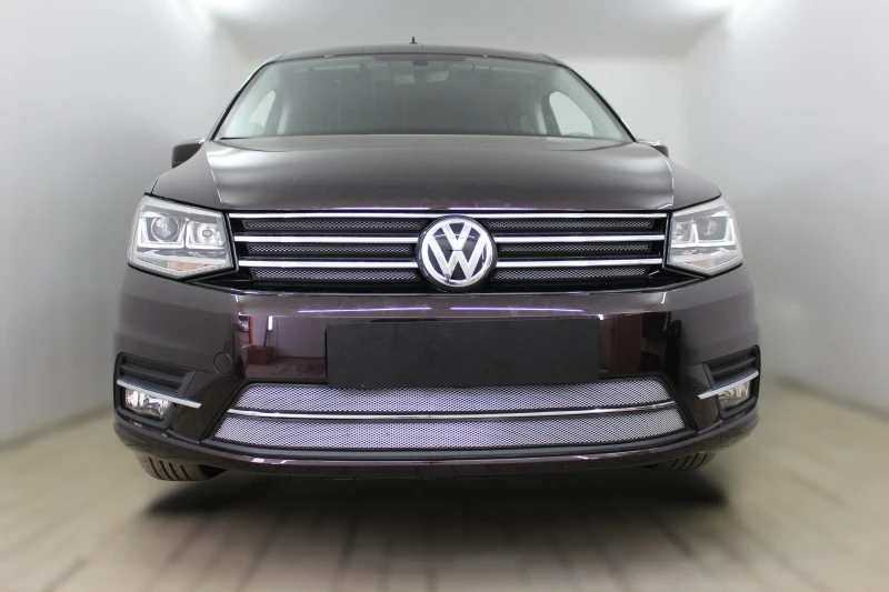 Комплект сеток chrome верх 6 частей и низ 2 части для Volkswagen Caddy IV Хром Стрелка 11 VWCAD15.top.chrome-VWCAD15.bot.chrome
