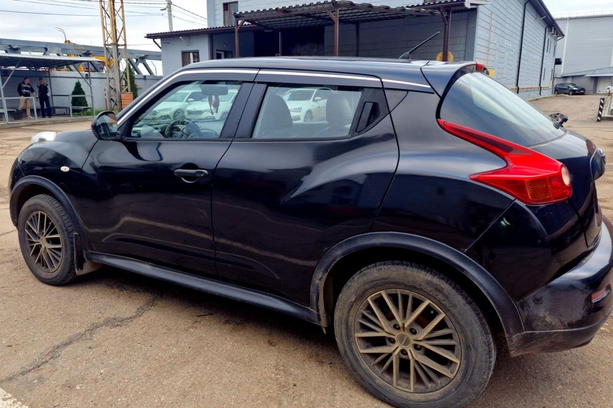Дефлекторы окон 2D с хром накладками 6 шт. для Nissan Juke I Рестайлинг