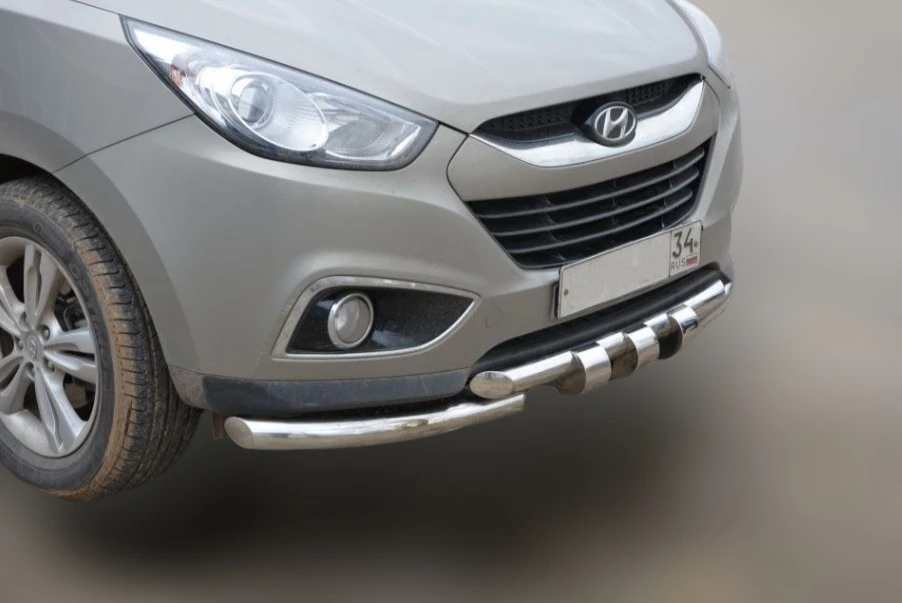 Защита переднего бампера G d60/60 мм для Hyundai ix35 I  Юко HYX35.10.05
