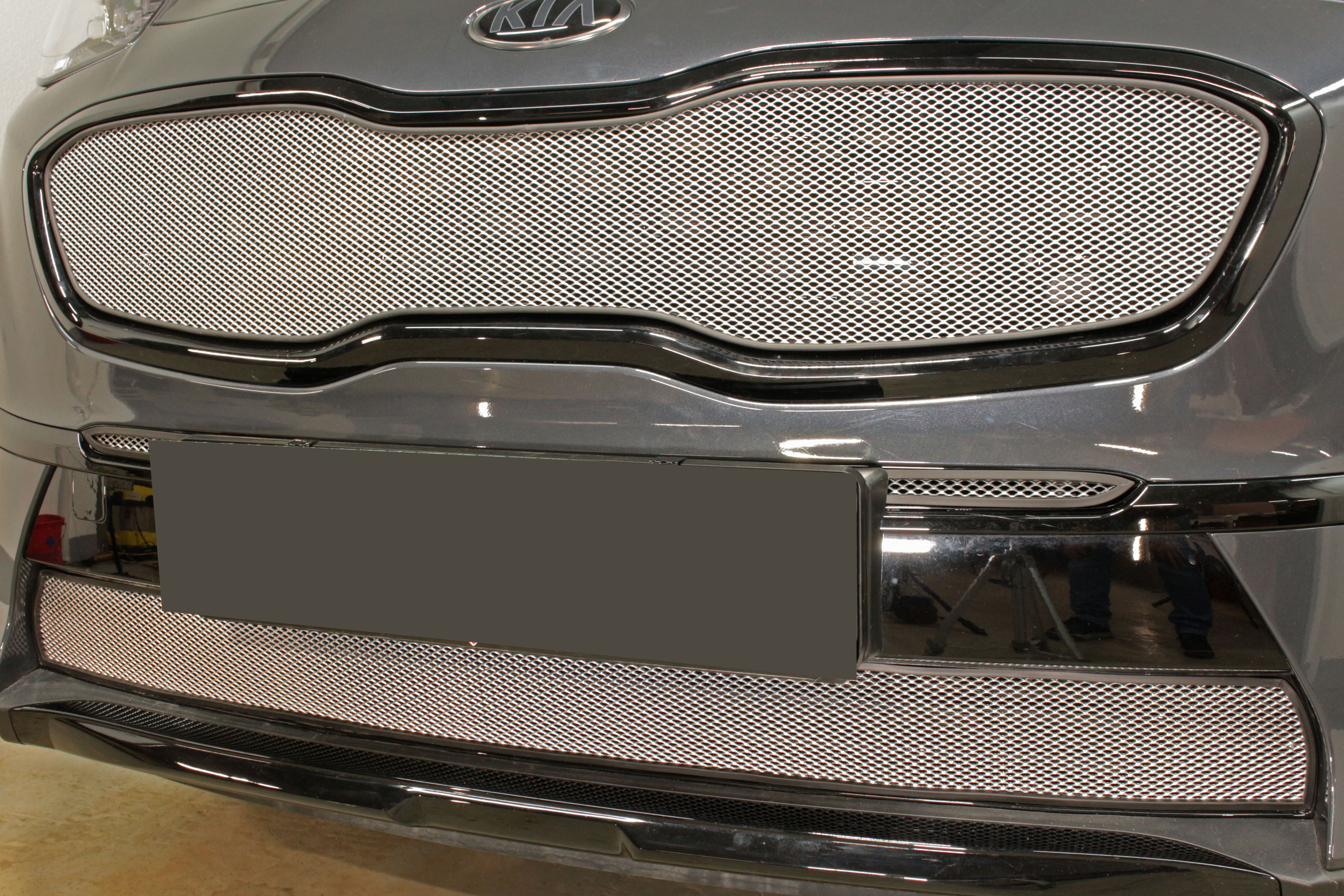 Защитная сетка радиатора верх для Kia Sportage IV Рестайлинг