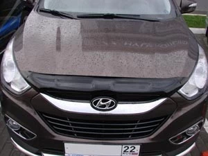 Дефлектор капота темный для Hyundai ix35 I