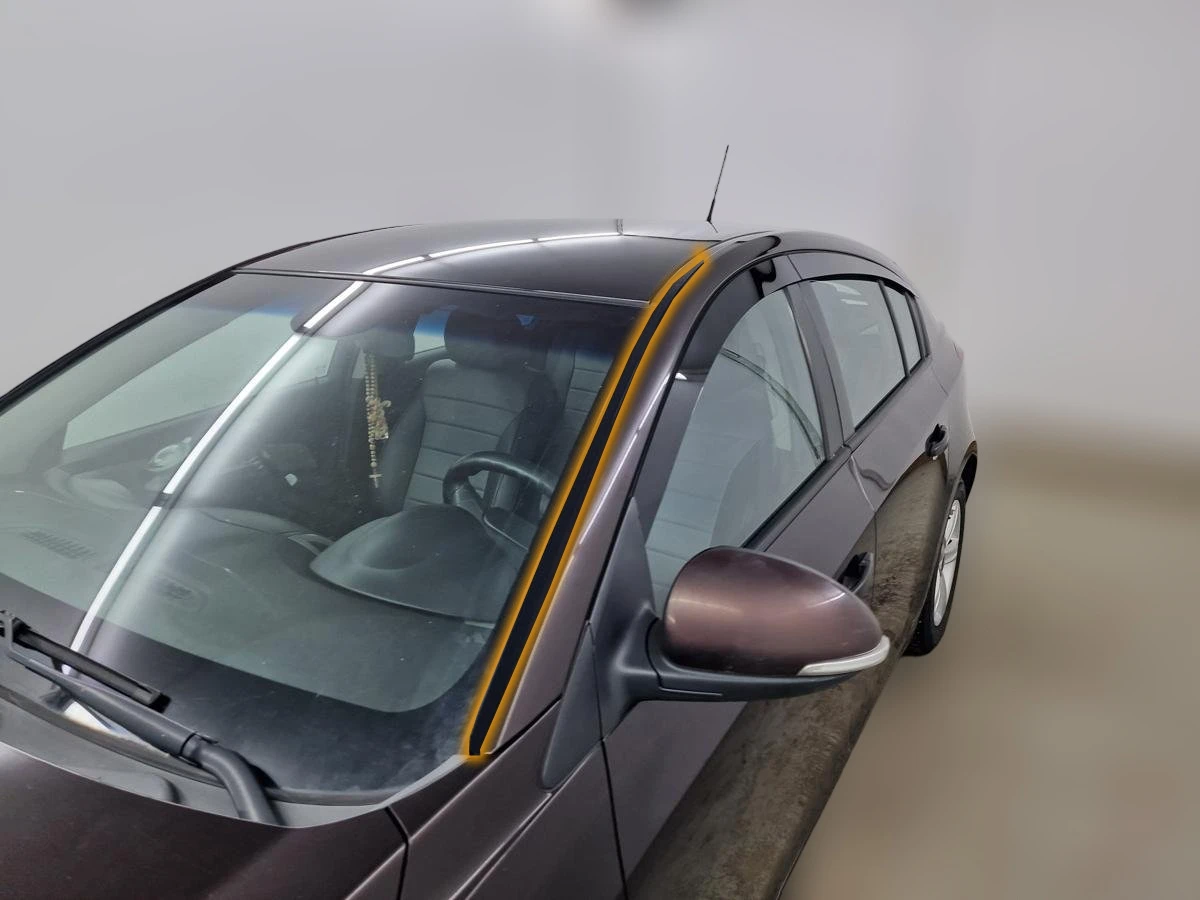 Водосток лобового стекла Премиум для Chevrolet Cruze I Рестайлинг Черный Стрелка 11 VP.244