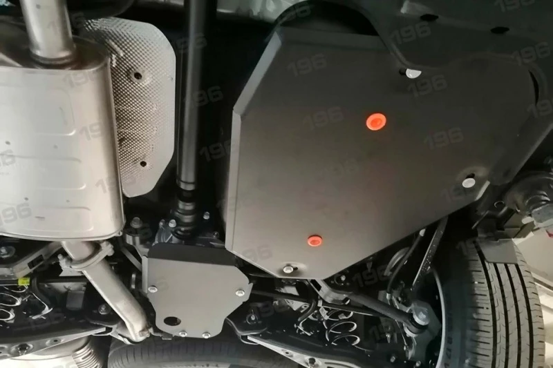 Защита топливного бака для Kia Sorento IV Черный Alfeco ALF1150ST