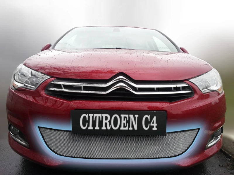Защитная сетка радиатора низ для Citroen C4 II Хром Стрелка 11 CC4.HB.chrome