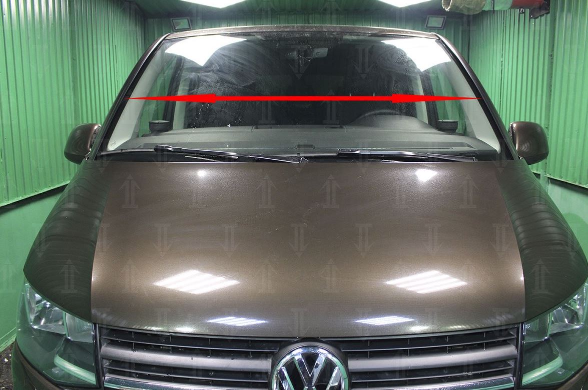 Дефлектор (водосток) лобового стекла для Volkswagen Multivan T6 Рестайлинг