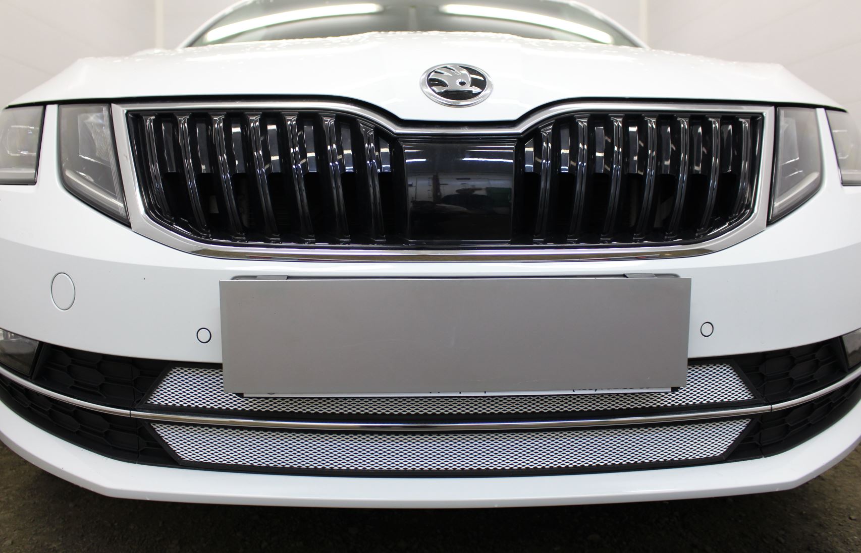 Защитная сетка радиатора для Skoda Octavia III (A7) Рестайлинг