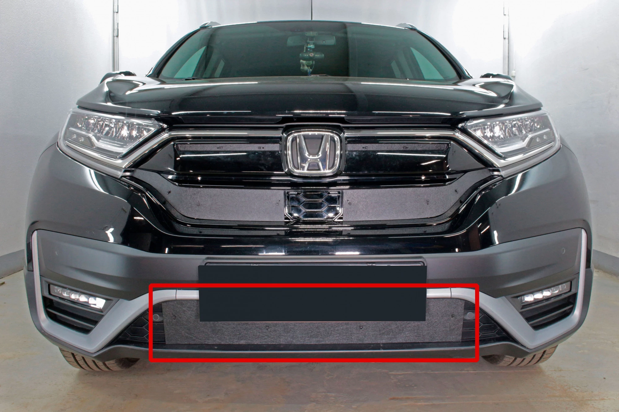 Зимняя заглушка радиатора на стяжке низ для Honda CR-V V Рестайлинг