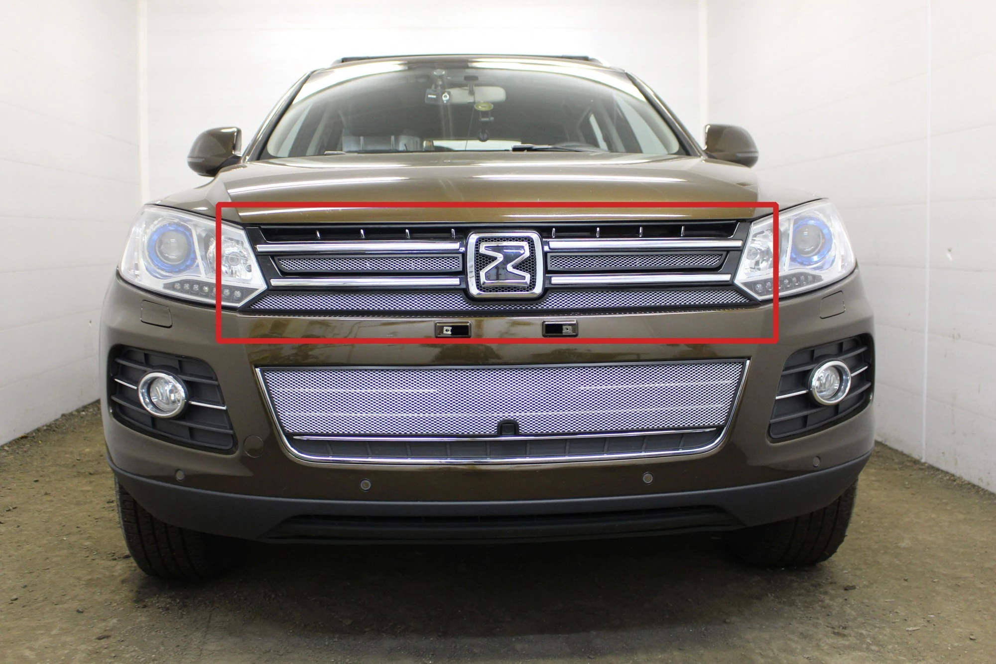 Защитная сетка радиатора верх 3 части для Zotye T600 I