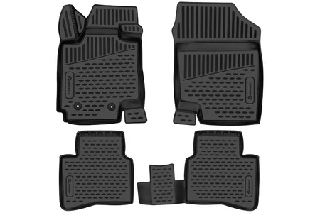 Коврики 3D в салон полиуретан 4шт для JAC JS4 I Черный FORMAT FORMAT.3DA67536210k
