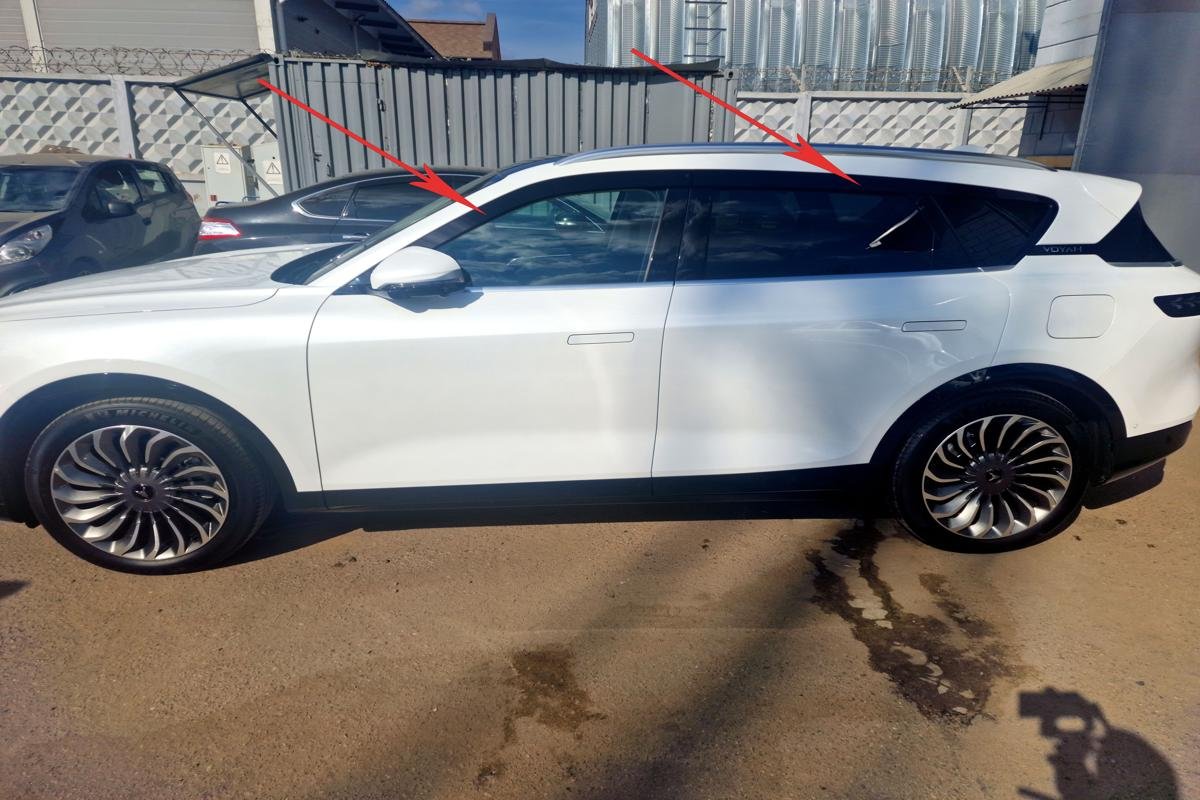 Дефлекторы окон 2D 6 шт. для Voyah Free I Рестайлинг