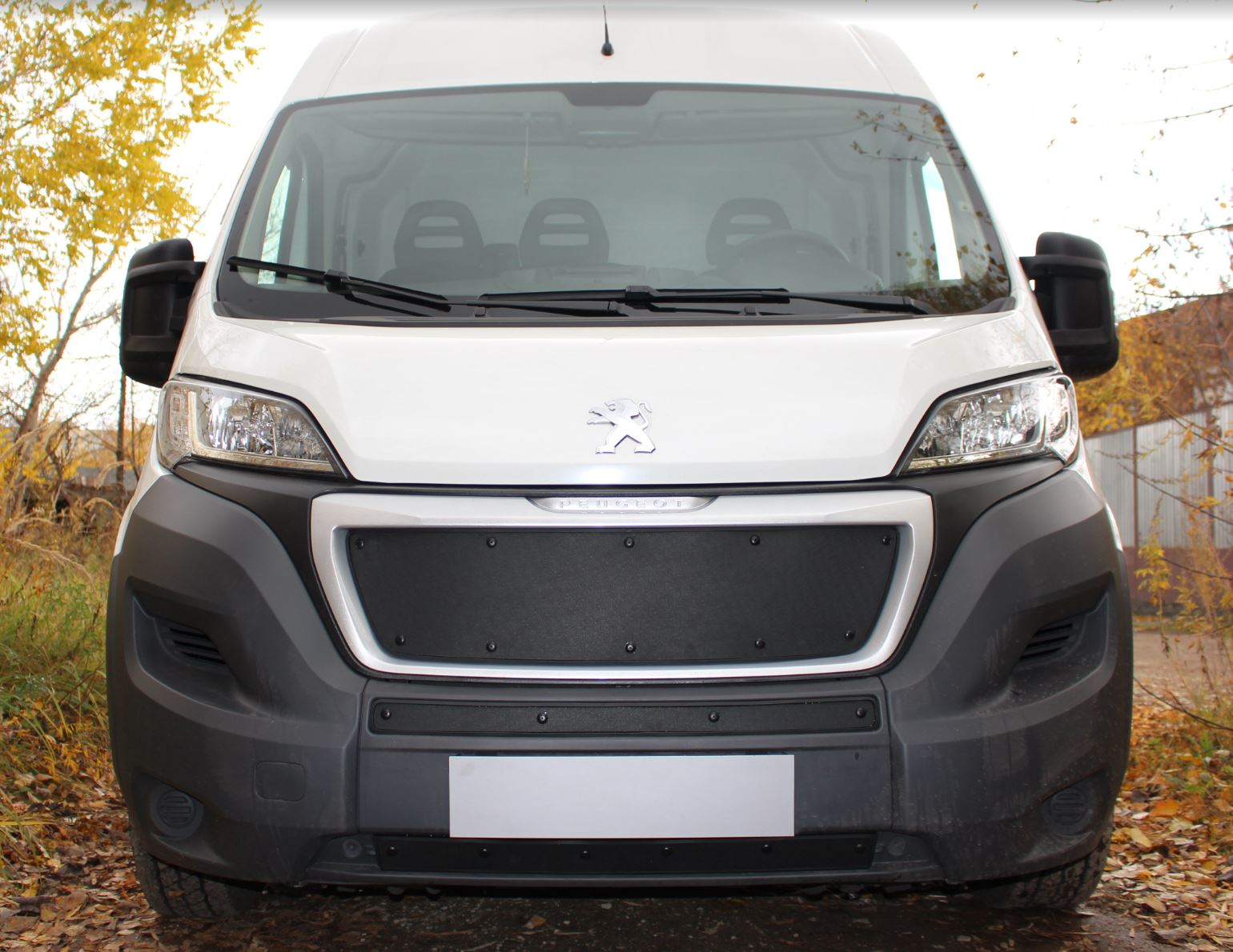 Зимняя заглушка радиатора к съемной сетке низ (2 части) для Citroen Jumper  II Рестайлинг