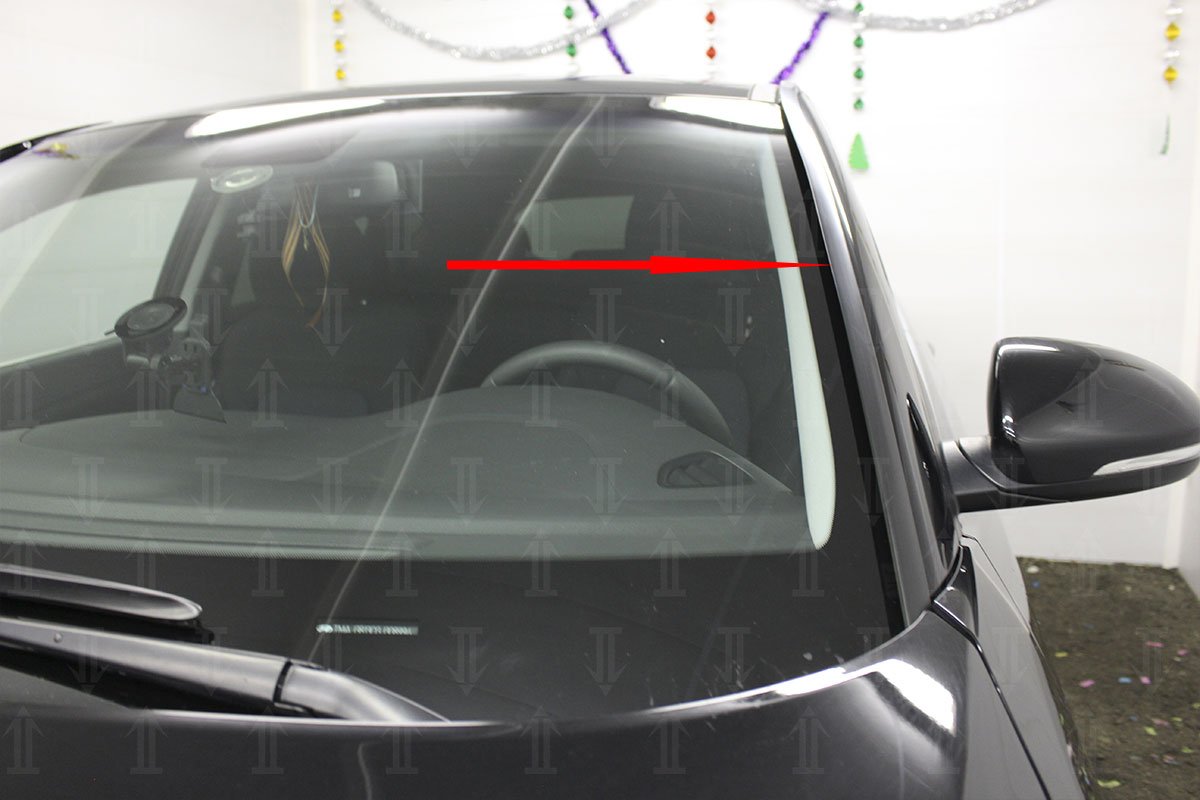 Дефлектор (водосток) лобового стекла для Hyundai Tucson III