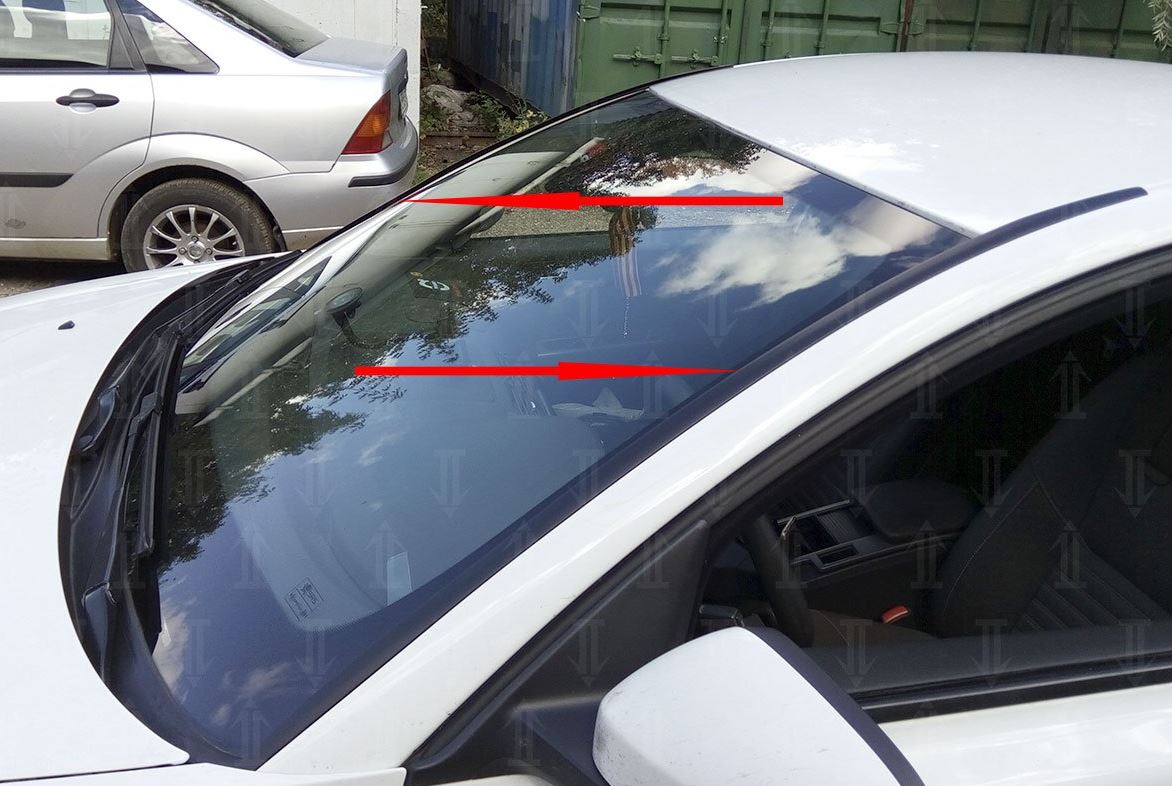 Дефлектор (водосток) лобового стекла для Volvo S40 II Рестайлинг