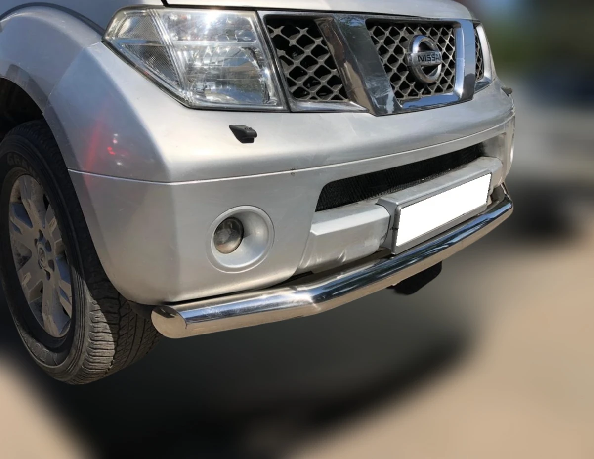 Защита переднего бампера d76 мм для Nissan Pathfinder III  Юко NPF.04.02