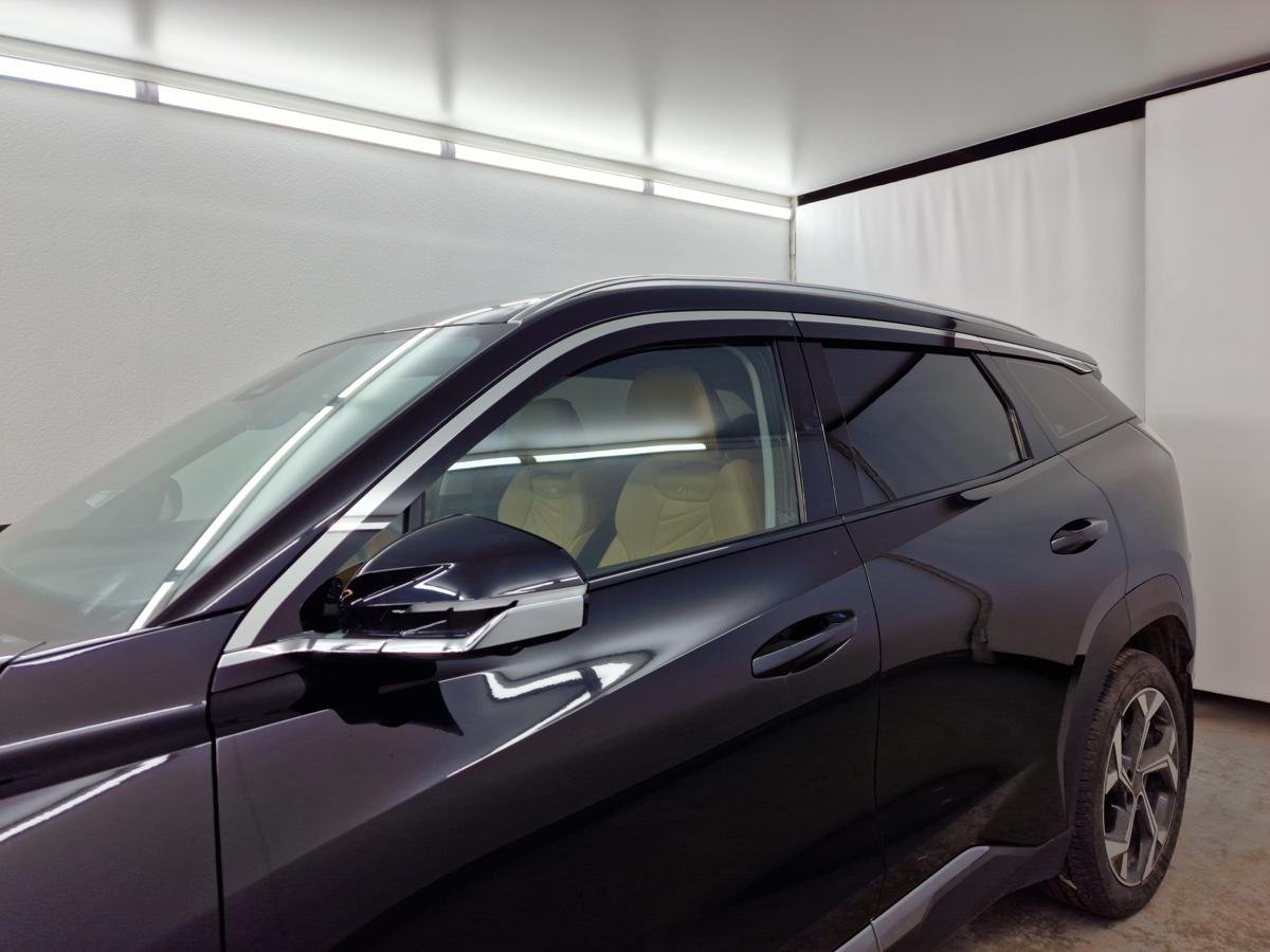 Дефлекторы окон с хром накладками 2D 8 шт для Geely Atlas II