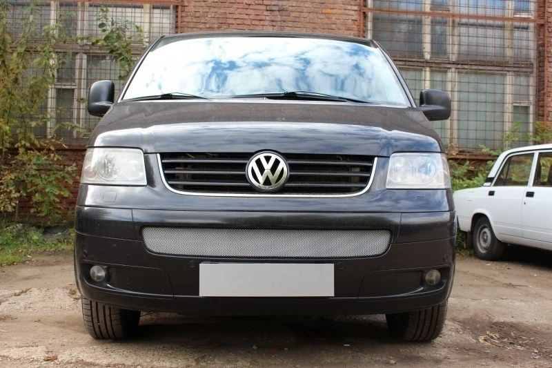 Защитная сетка радиатора для Volkswagen Multivan T5 Хром Стрелка 11 VWT5.03.chrome