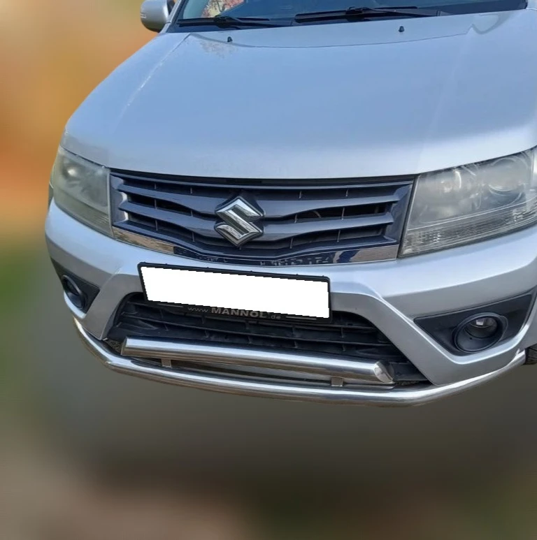 Защита переднего бампера двойная d60/60 мм для Suzuki Grand Vitara III Рестайлинг 2  Юко SGV.13.03