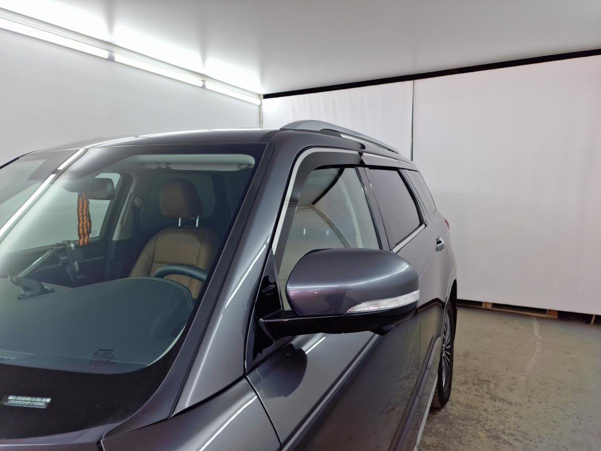 Дефлекторы окон 2D с хром накладками 6 шт. для Changan CS95 I Рестайлинг