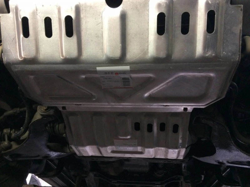 Защита КПП для Mitsubishi Pajero Sport II Рестайлинг  Alfeco ALF14091AL