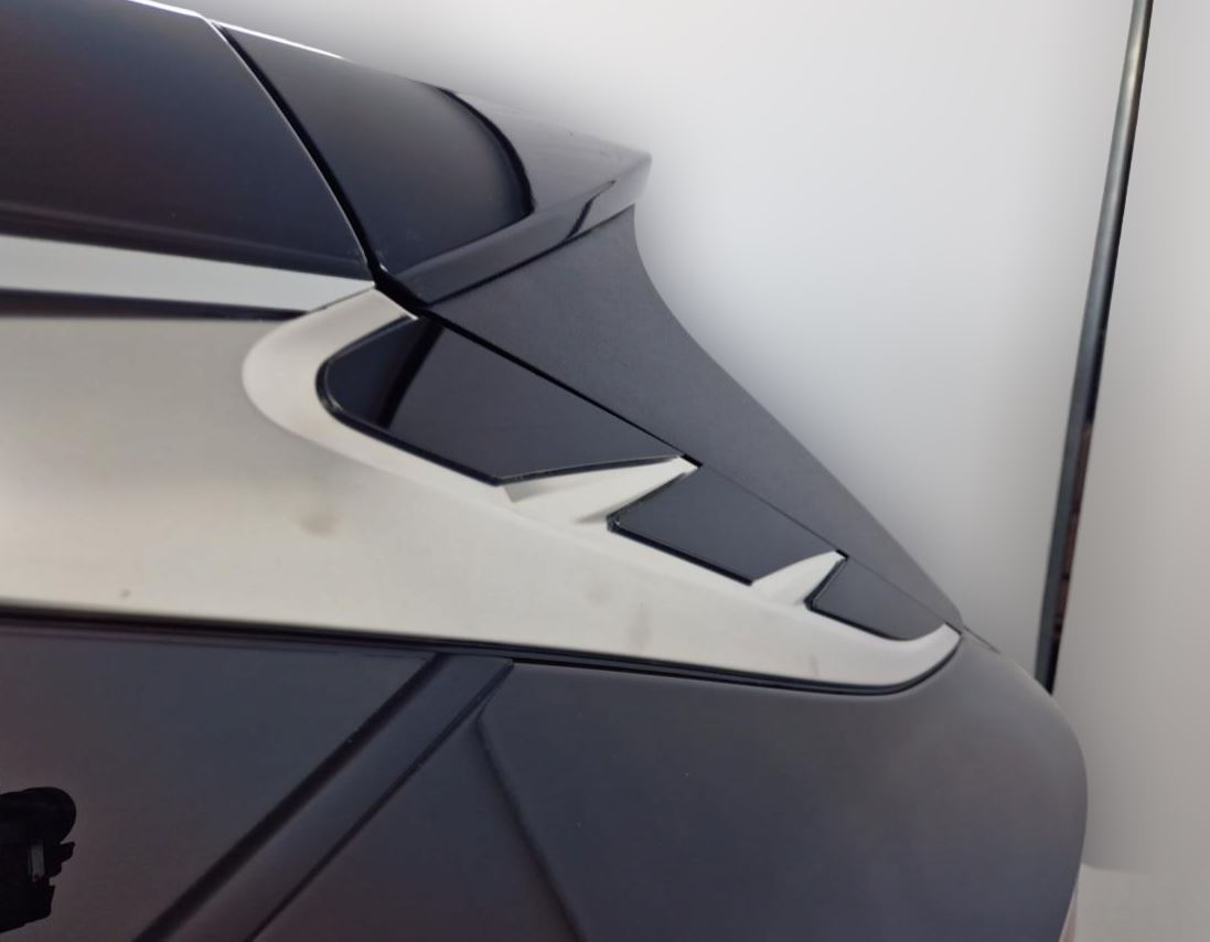 Наклейки на боковые хромированные накладки для Hyundai Tucson IV Рестайлинг