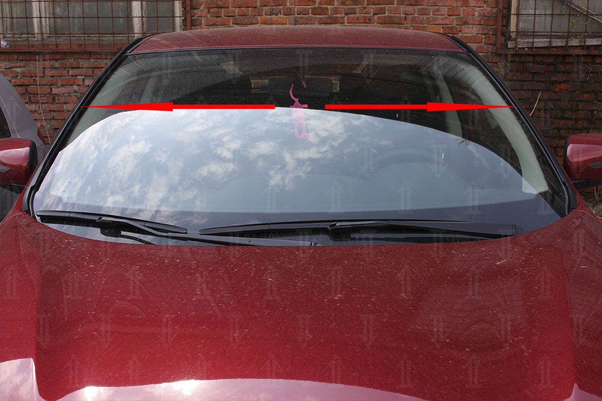 Дефлектор (водосток) лобового стекла для Nissan Qashqai II Рестайлинг