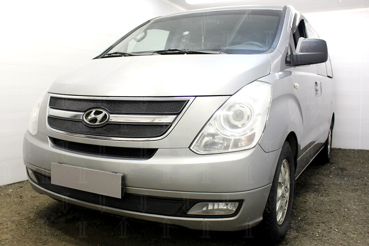 Защитная сетка радиатора низ для Hyundai H-1 (Starex) II