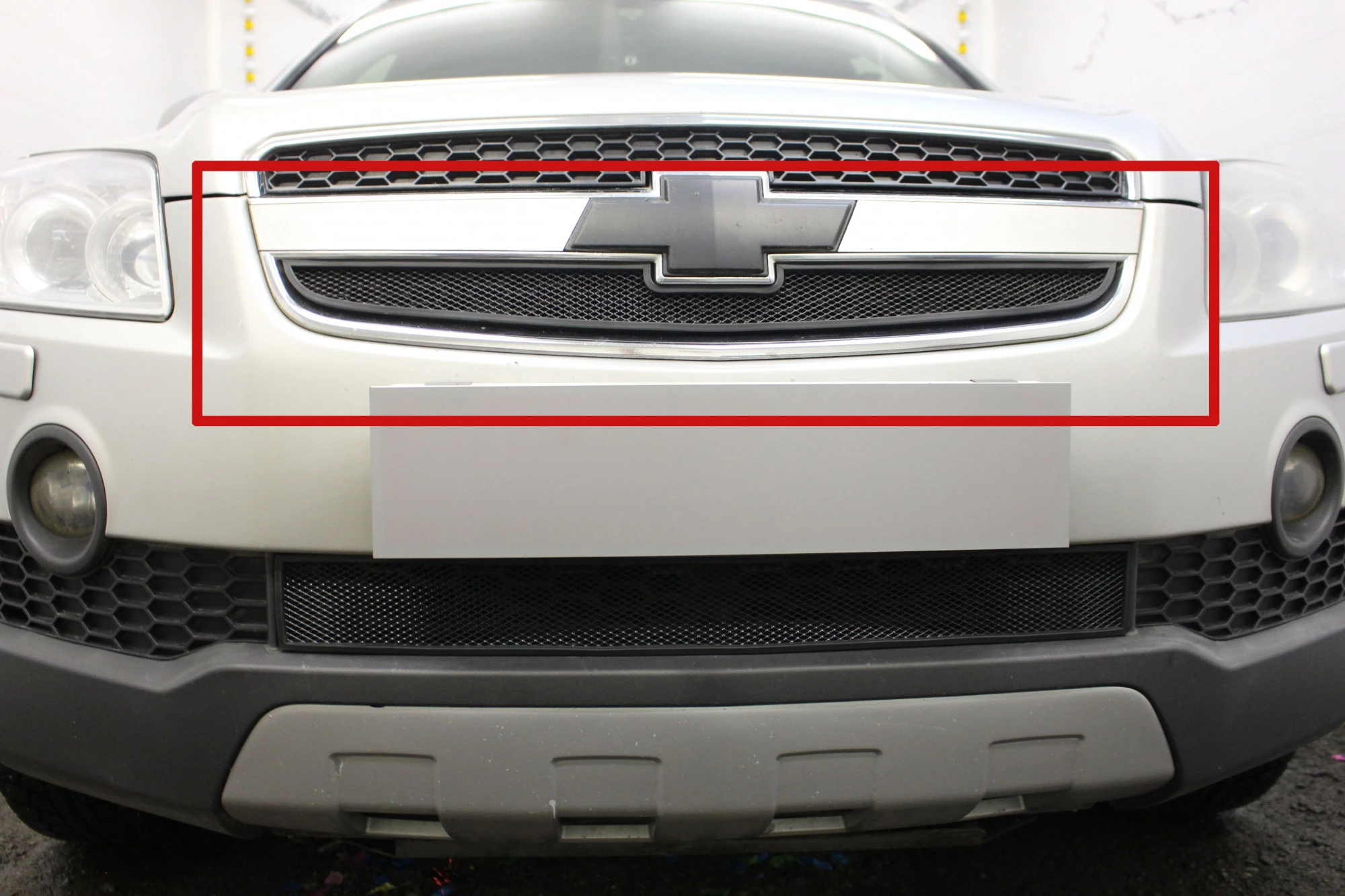 Защитная сетка радиатора верх для Chevrolet Captiva I