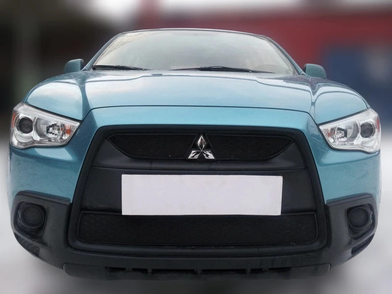 Комплект сеток black верх 2 части и низ для Mitsubishi ASX I Черный Стрелка 11 MITASX.top.black-MITASX.bot.black