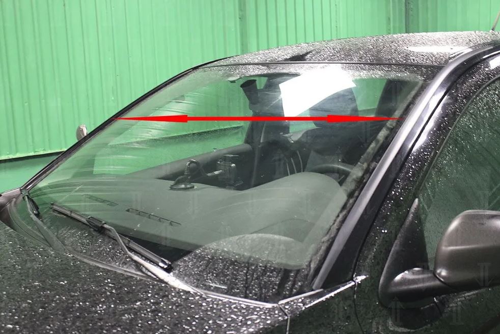 Дефлектор (водосток) лобового стекла для Citroen C-Elysee I Рестайлинг