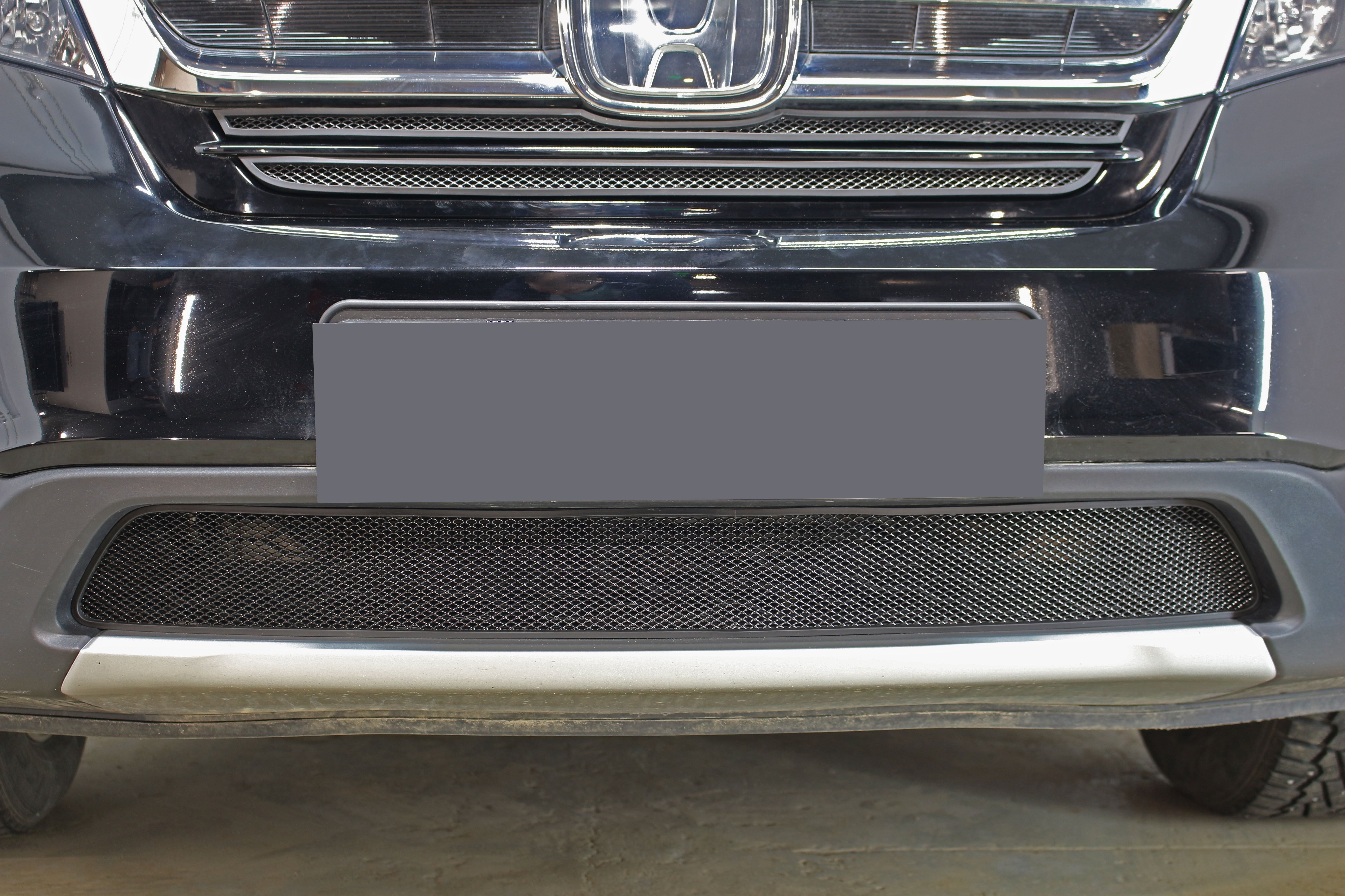 Защитная сетка радиатора низ для Honda Pilot III Рестайлинг