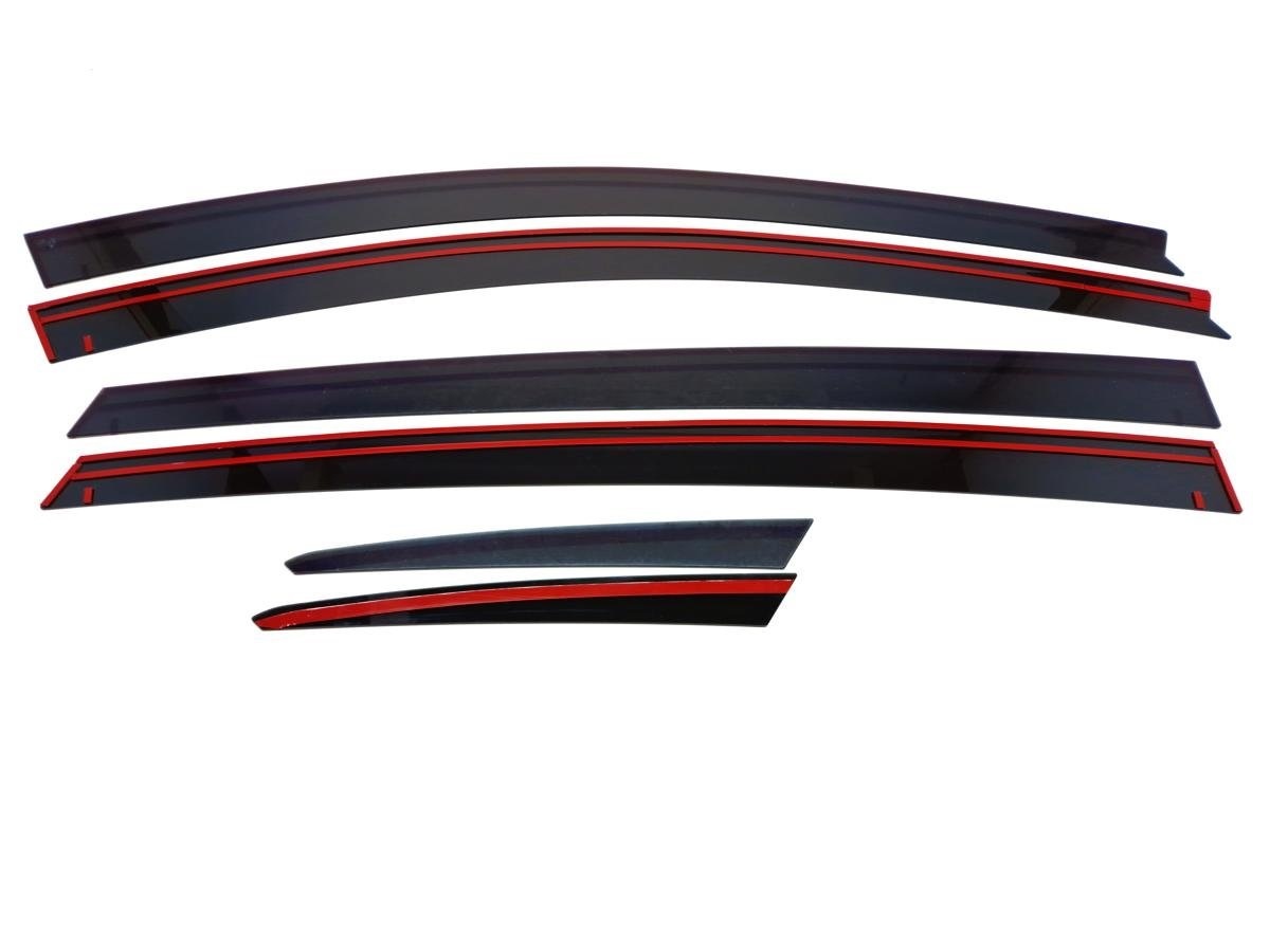 Дефлекторы окон 2D 6 шт для Hongqi H5 I