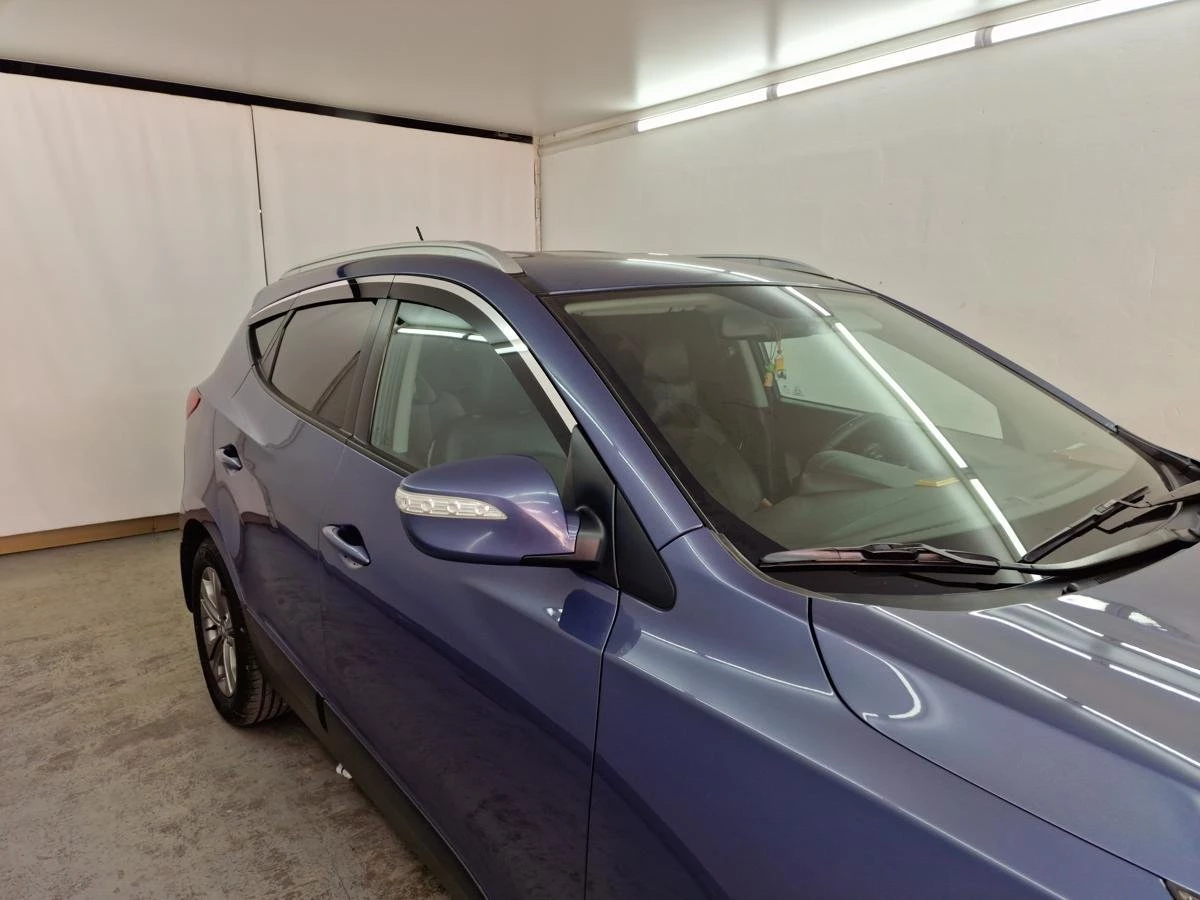 Дефлекторы окон 2D с хром накладками 6 шт. для Hyundai ix35 I Рестайлинг