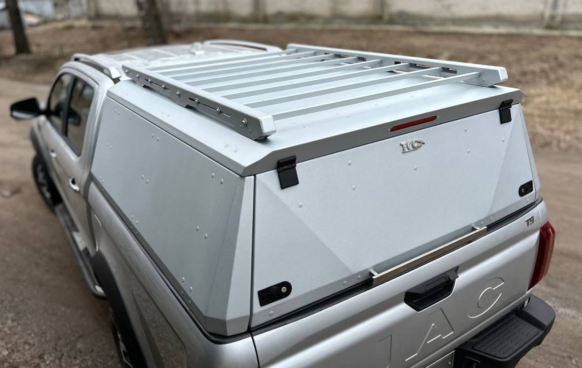 Экспедиционный багажник на крышу кунга серебряный для Sollers ST8