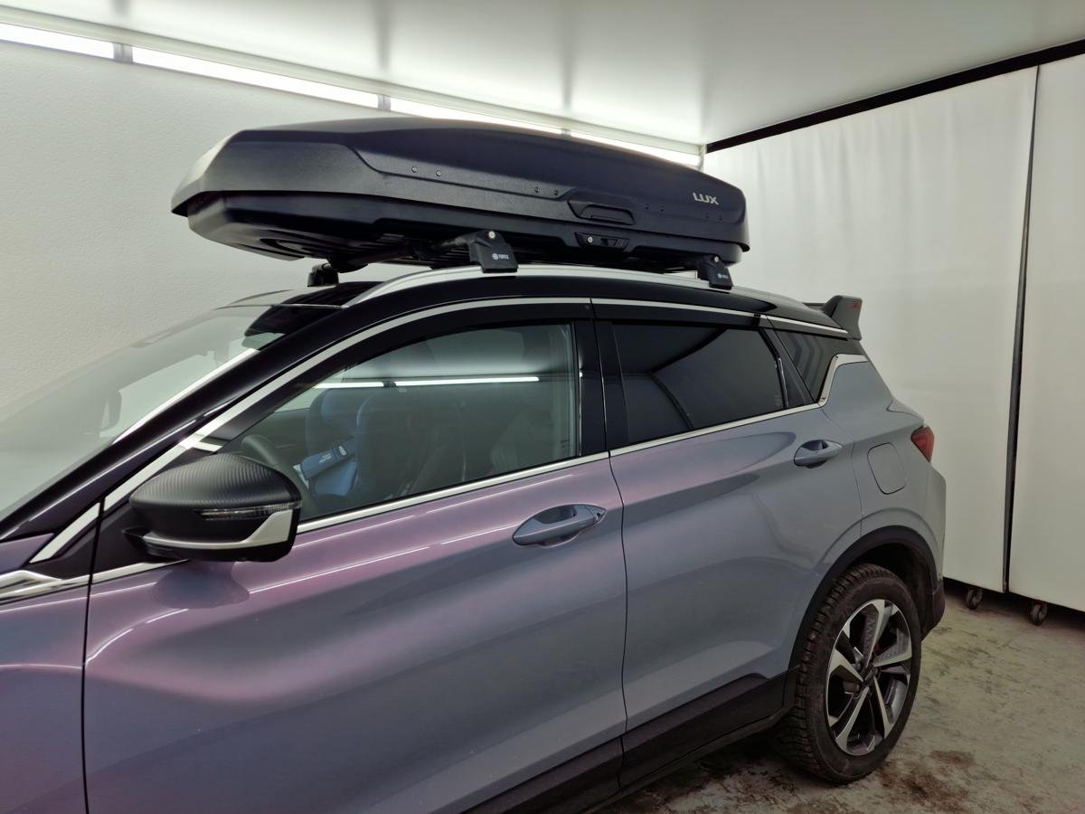 Дефлекторы окон с хром накладками 2D 8 шт для Geely Coolray I Рестайлинг