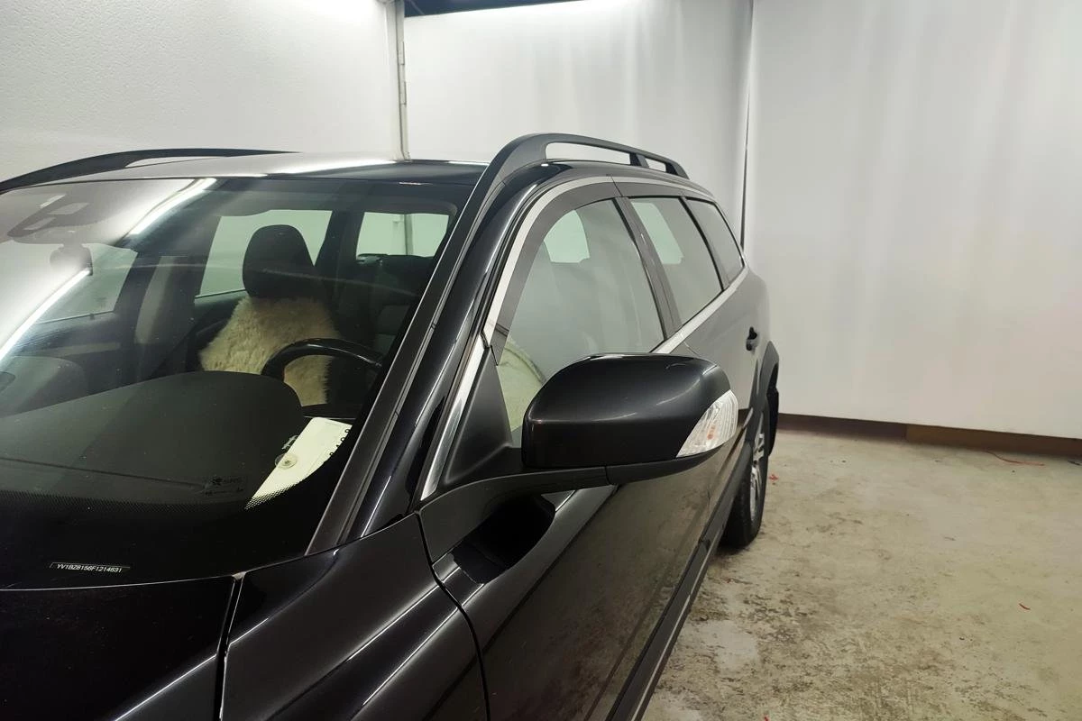 Дефлекторы окон с хром накладками 2D 6 шт для Volvo XC70 II