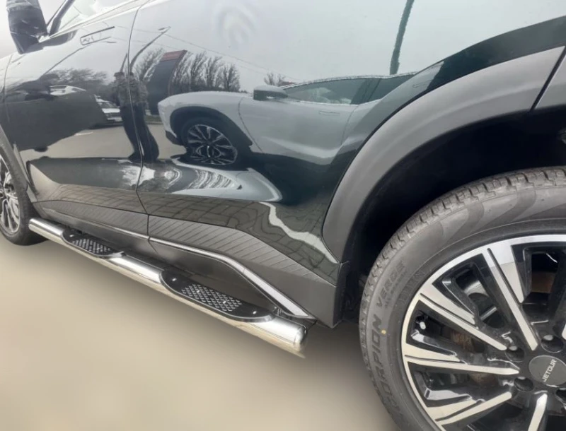 Пороги труба с проступью d76 мм для Jetour Dashing  Юко JET.DS.22.93