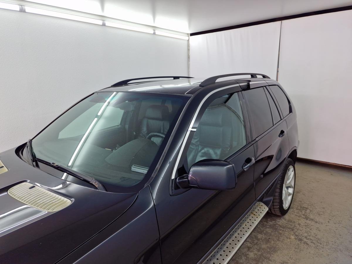 Дефлекторы окон 2D с хром накладками 6 шт. для BMW X5 I (E53) Рестайлинг