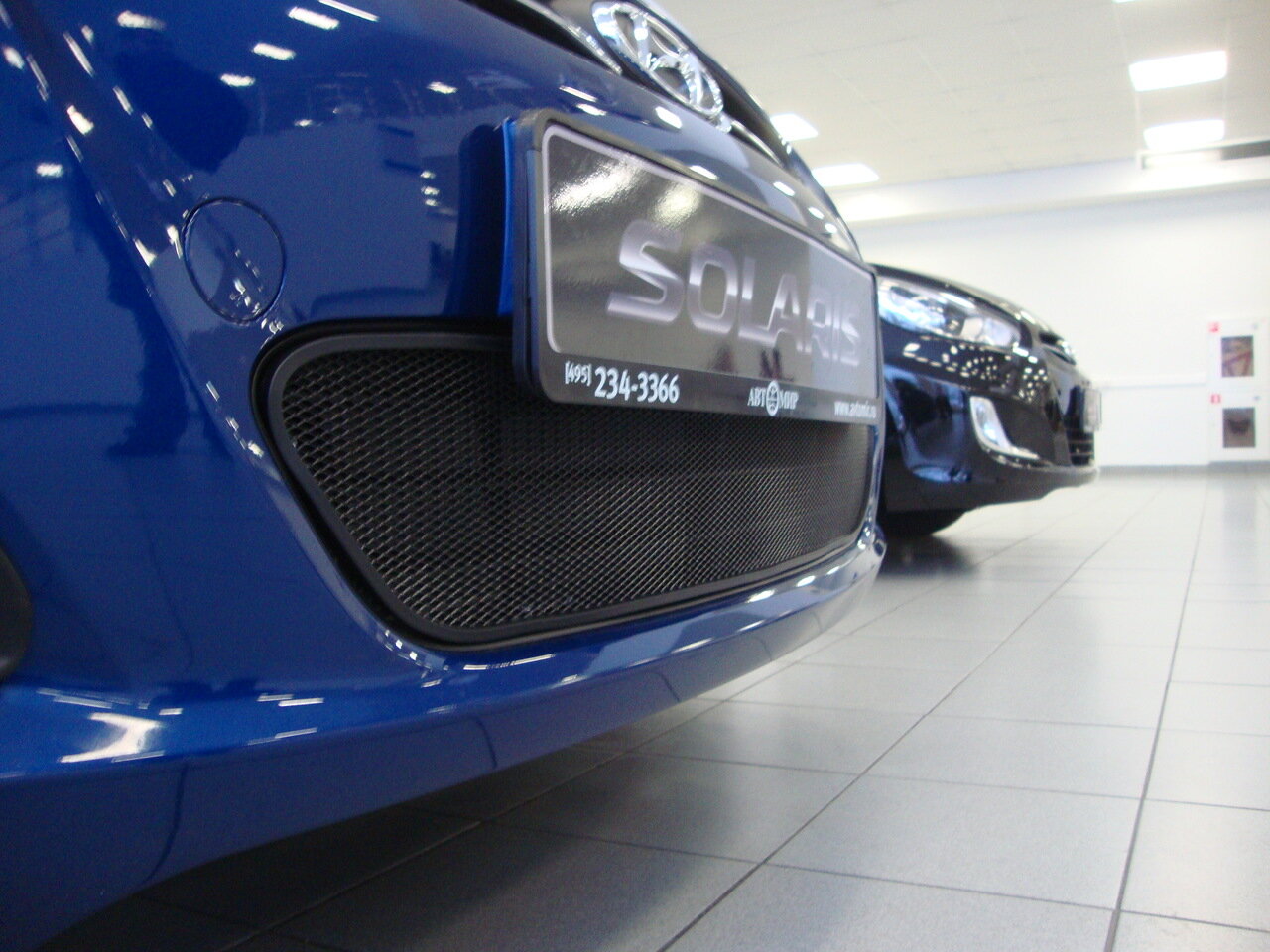 Защитная сетка радиатора для Hyundai Solaris I