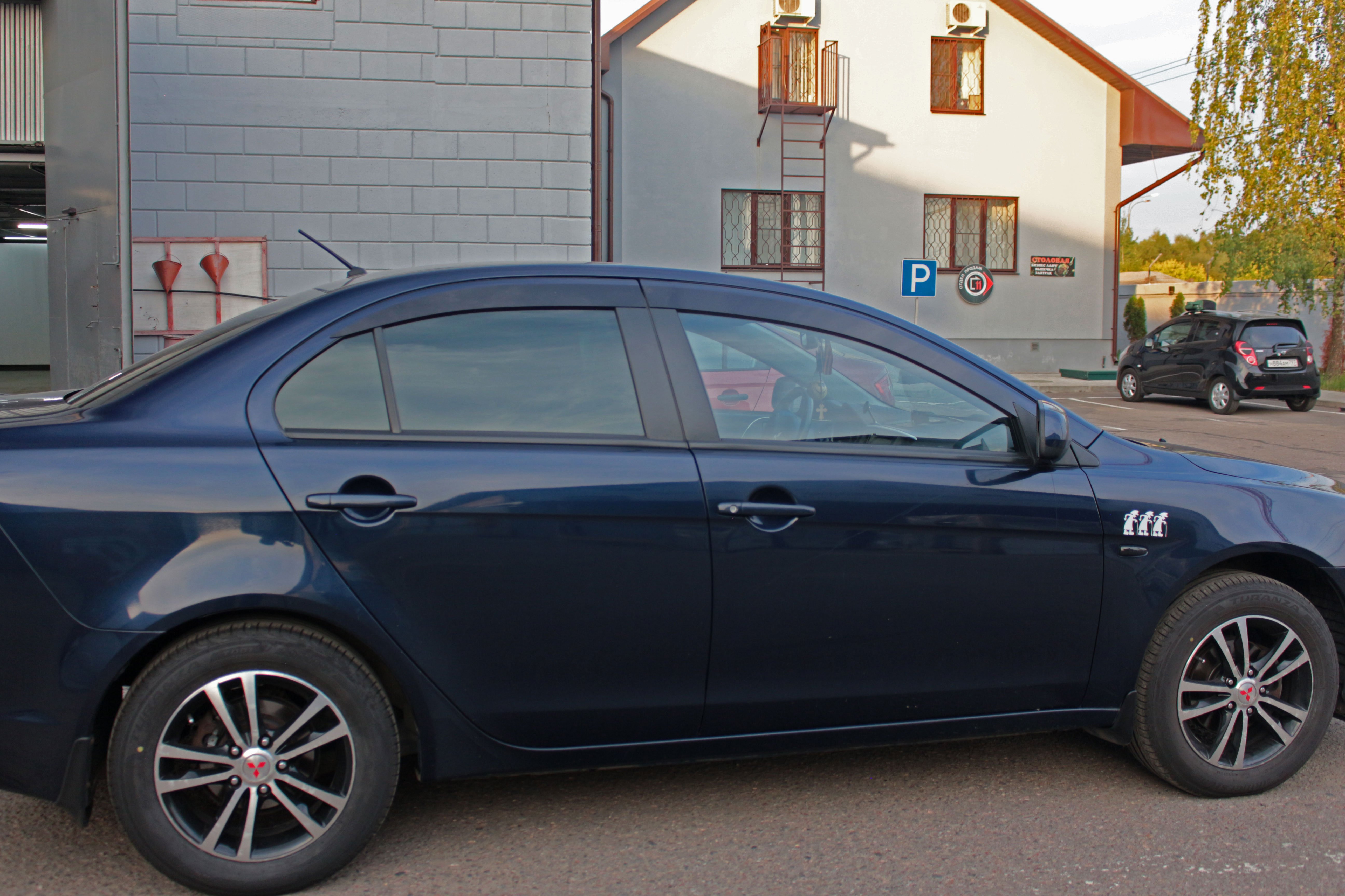 Дефлекторы окон 2D 4 шт для Mitsubishi Lancer X Рестайлинг