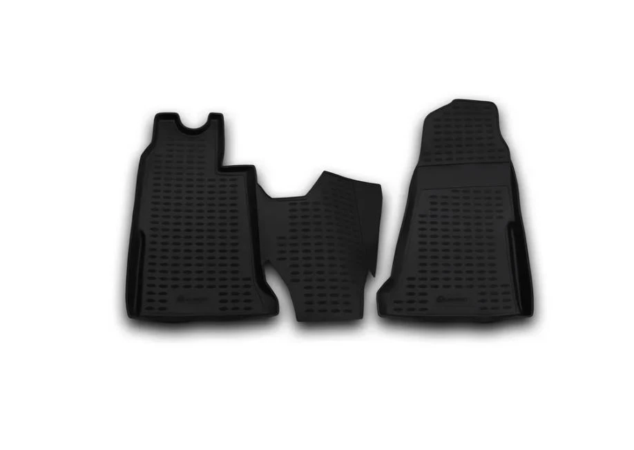 Коврики 3D в салон полиуретан 2 шт для Ford Transit VI Черный Element NLC.16.19.210