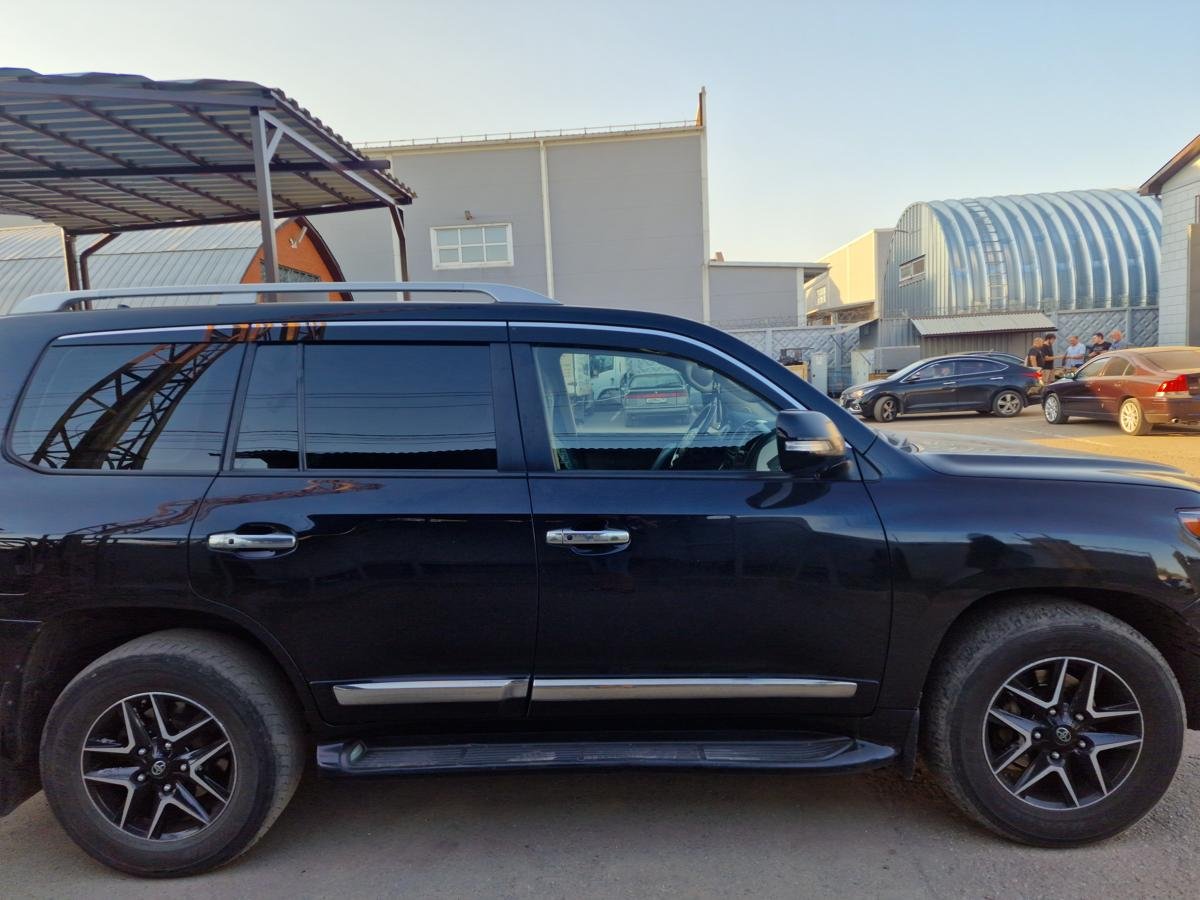 Дефлекторы окон 2D с хром накладками 6 шт. для Toyota Land Cruiser 200 Series Рестайлинг 2